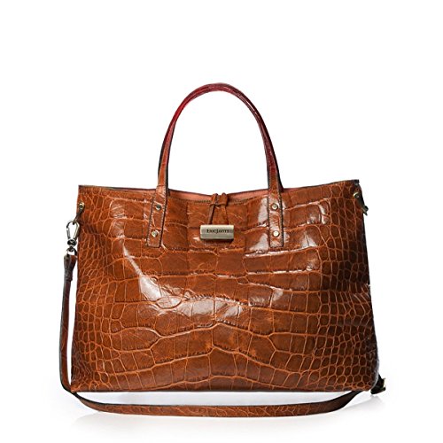 Eric Javits Luxury Fashion Designer Women's Handbag - Cheri - Burnt