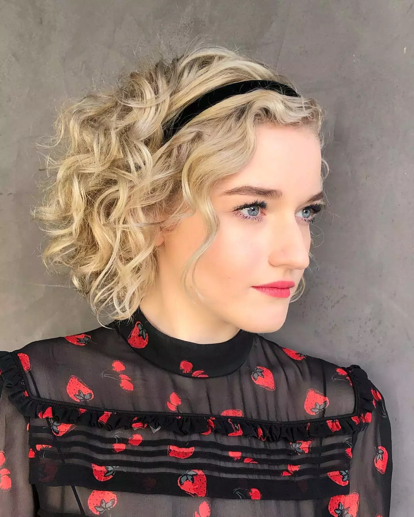 A Curly Bob With A Headband