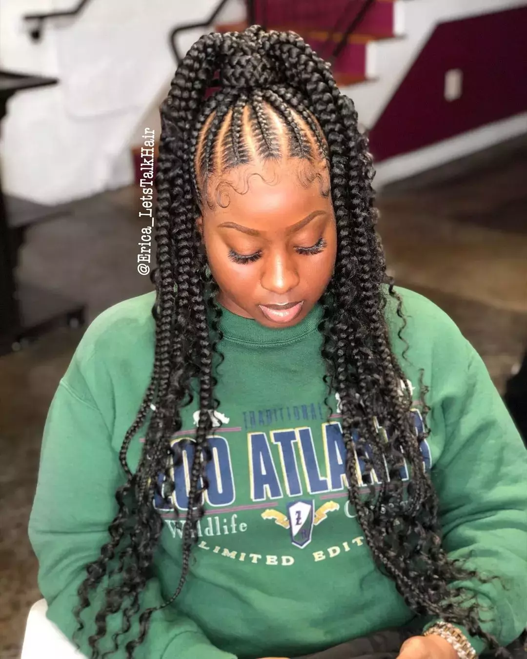 Ghana Braided High Ponytail