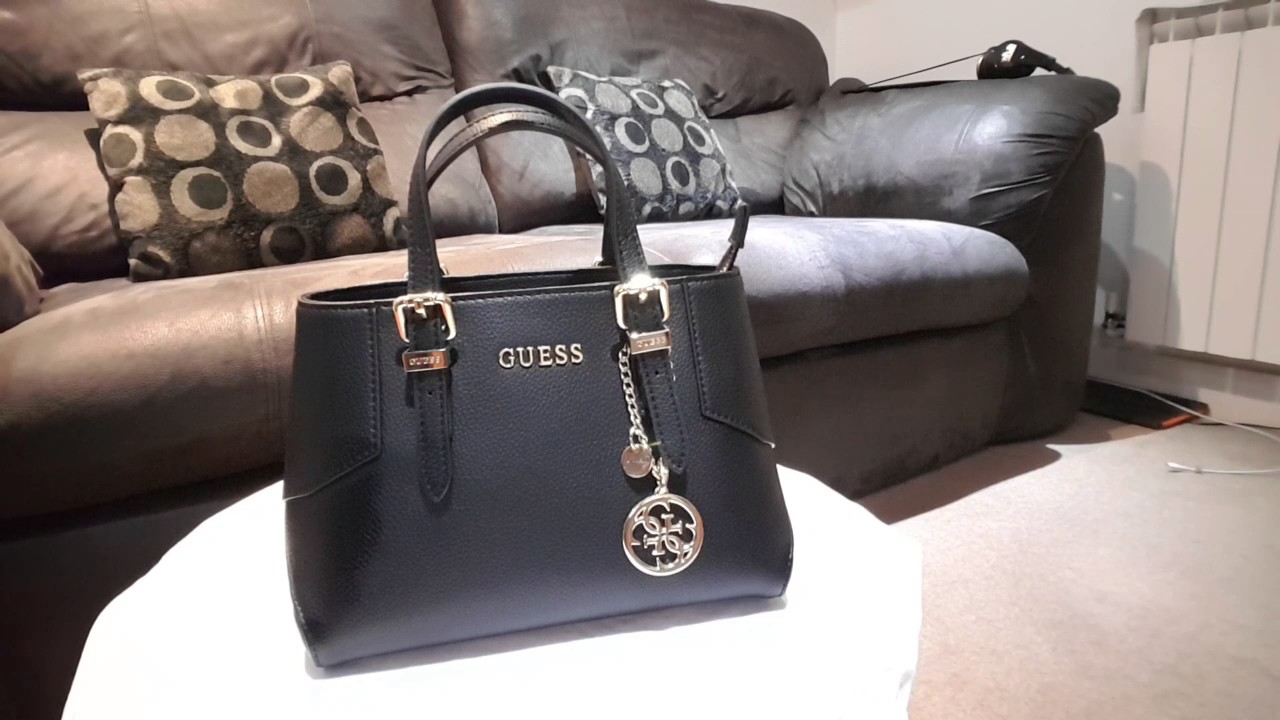 Guess Black Handbag Review - YouTube