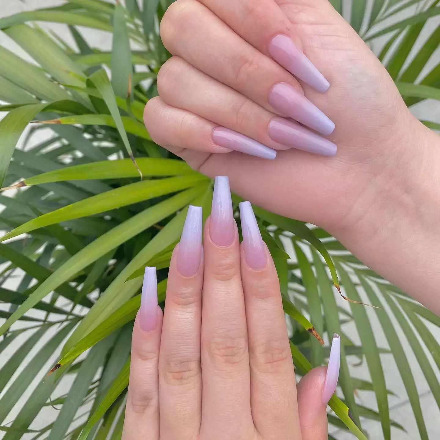 Light Purple Ombre Nails