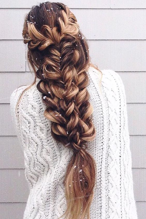 long hairstyle with braid