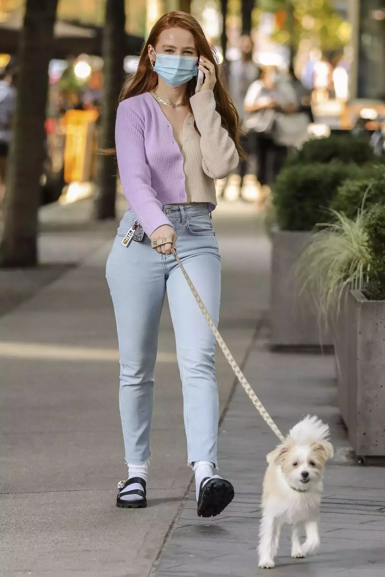 Madelaine Petsch Walking Her Dog Out In Vancouver