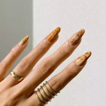 Pumpkin Spice Nails