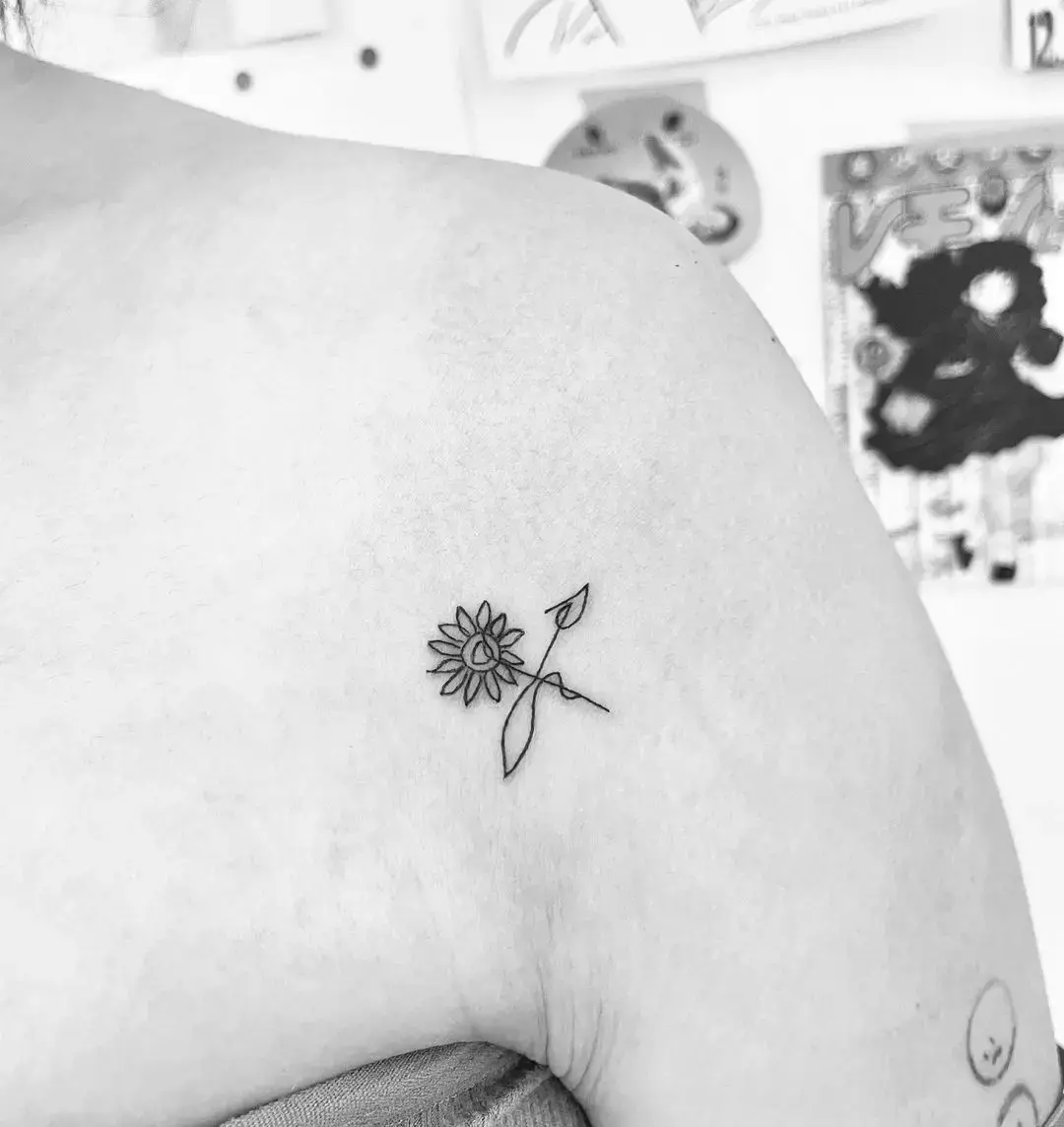 Sagittarius Tattoo Idea Sunflower And Arrow