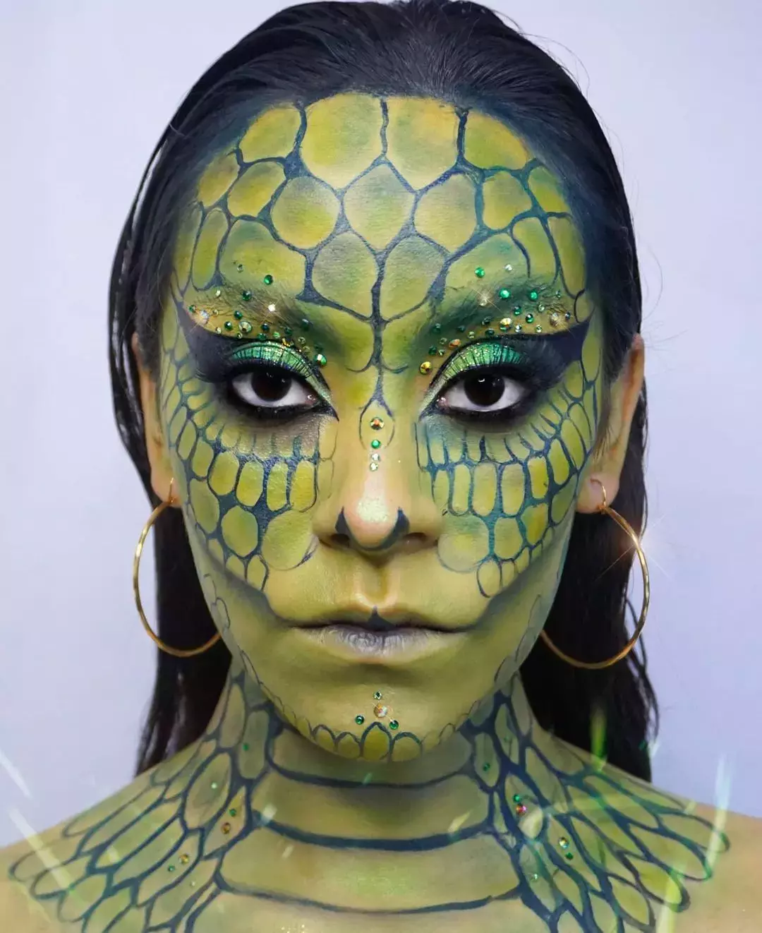 Sexy Scary Snake Makeup For Halloween