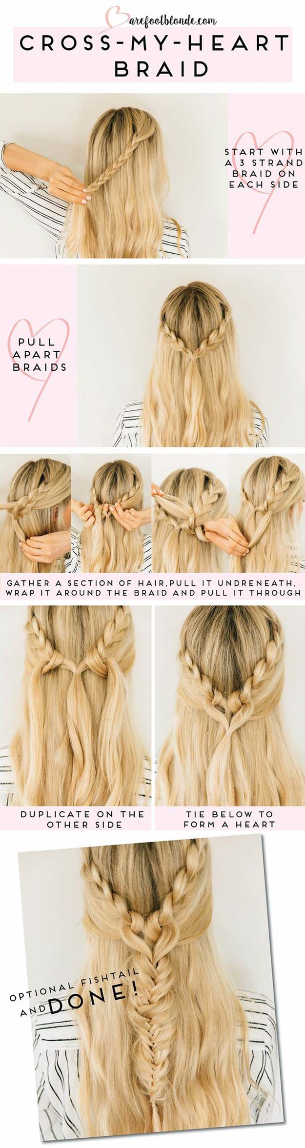 Simple Easy Step by Step Braid Tutorials