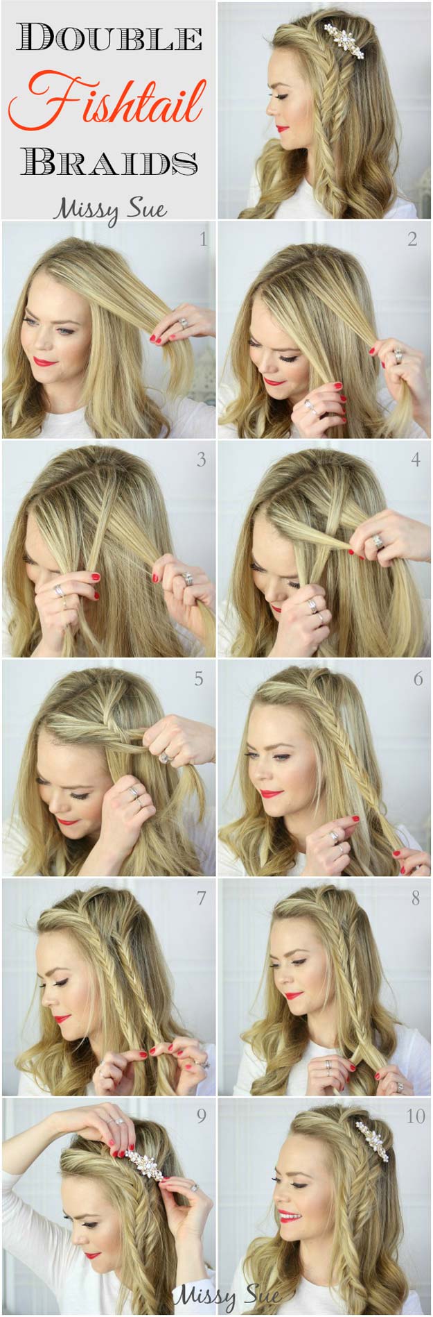 Simple Easy Step by Step Braid Tutorials