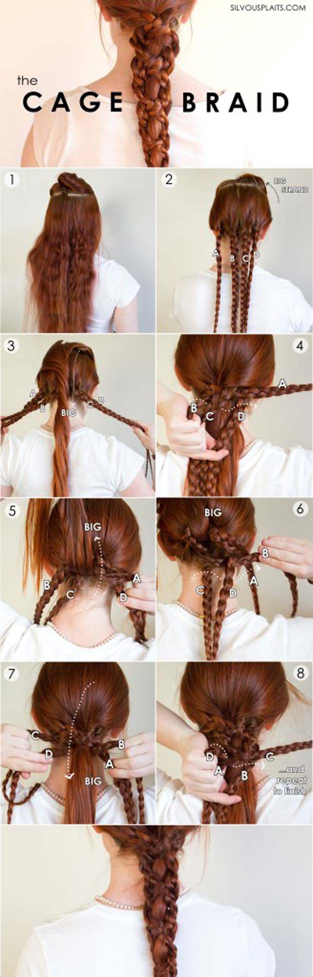 Simple Easy Step by Step Braid Tutorials