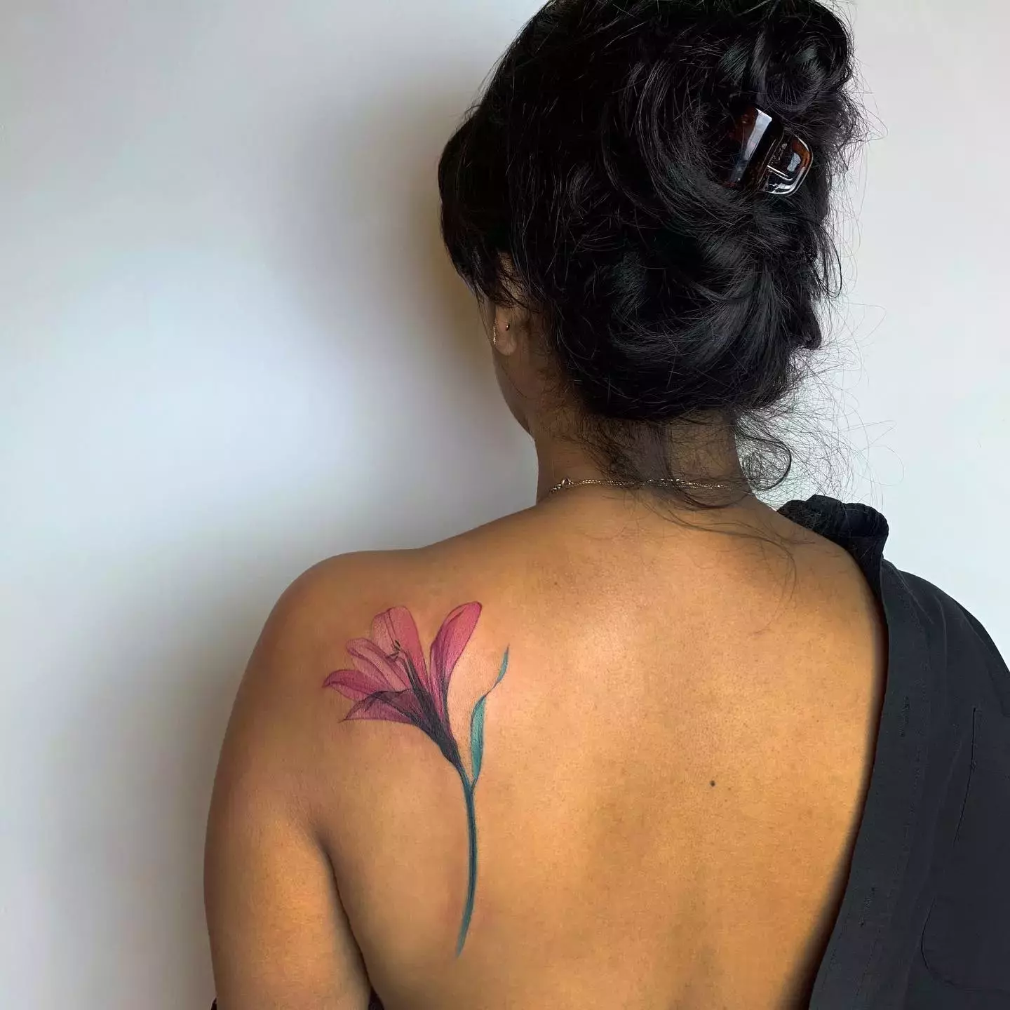 Single Stem Tattoo