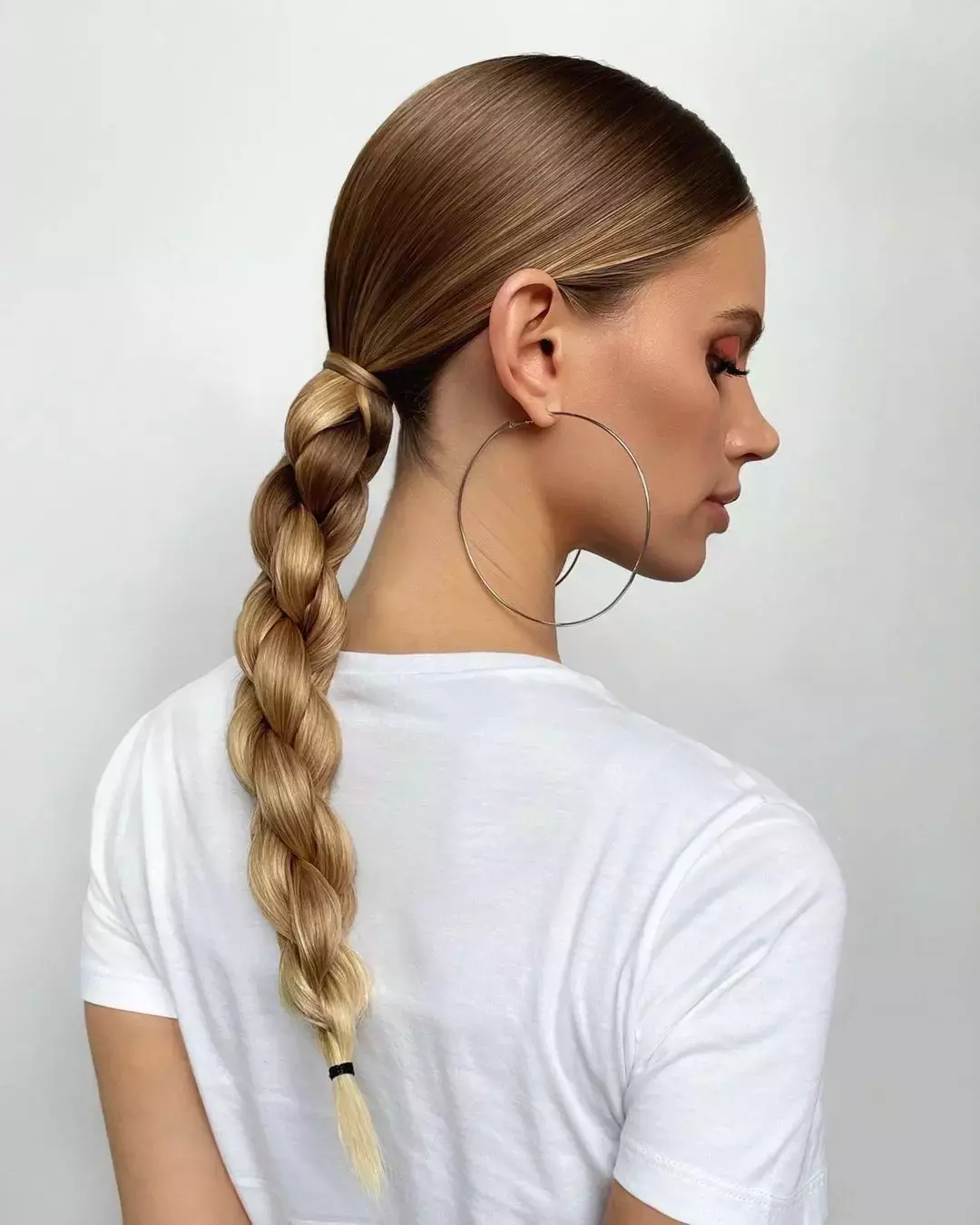 This Braided Ponytail Straight Hair Idea