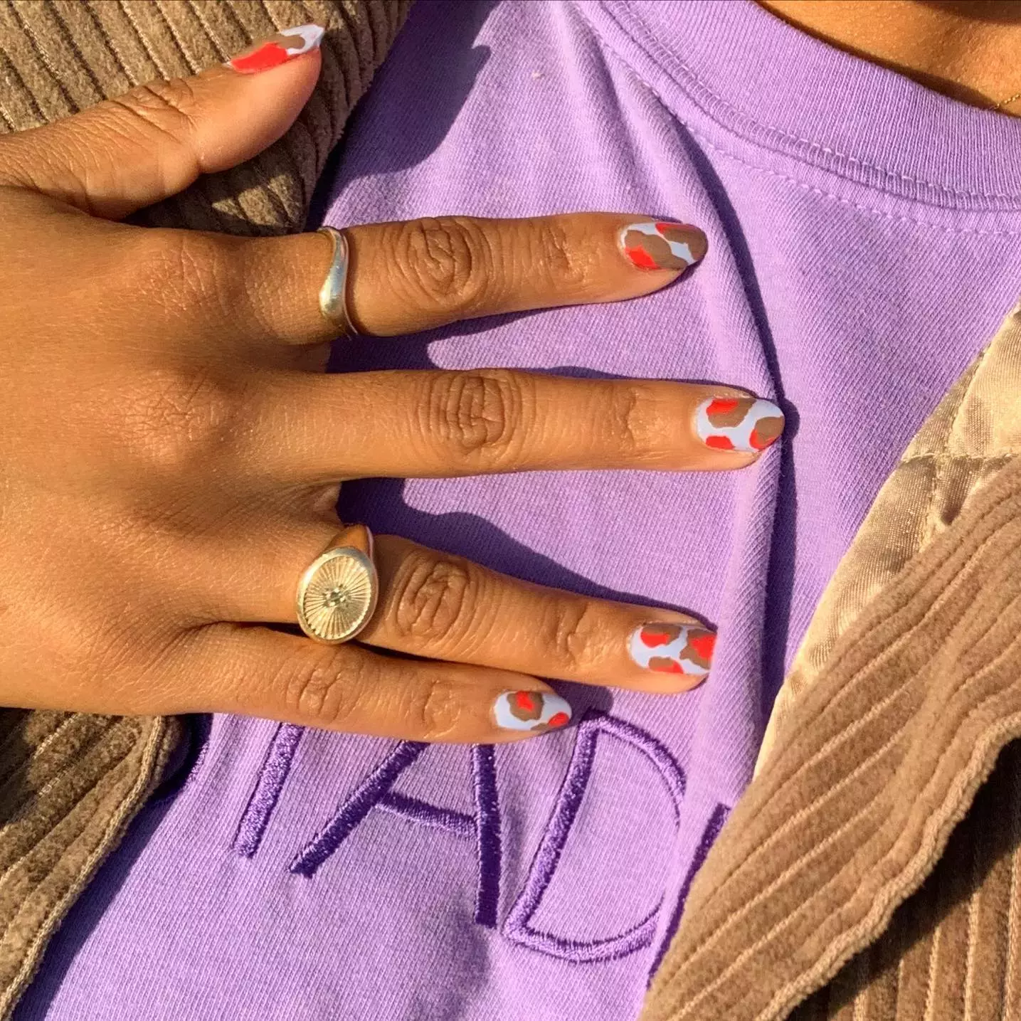 This Camo Themed Aquarius Nail Art