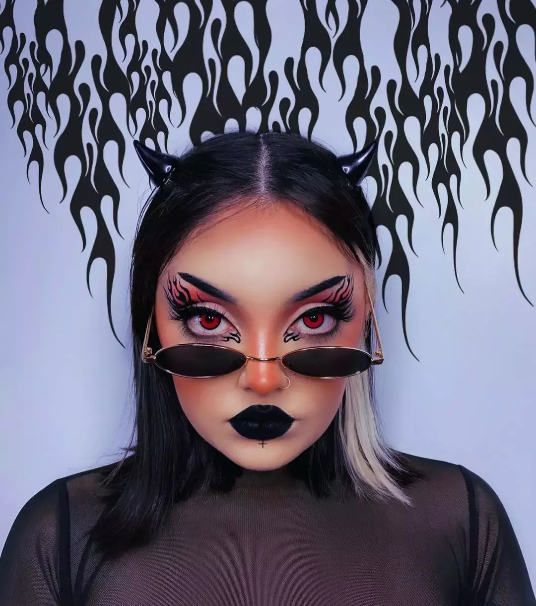 This Devil Halloween Makeup Idea