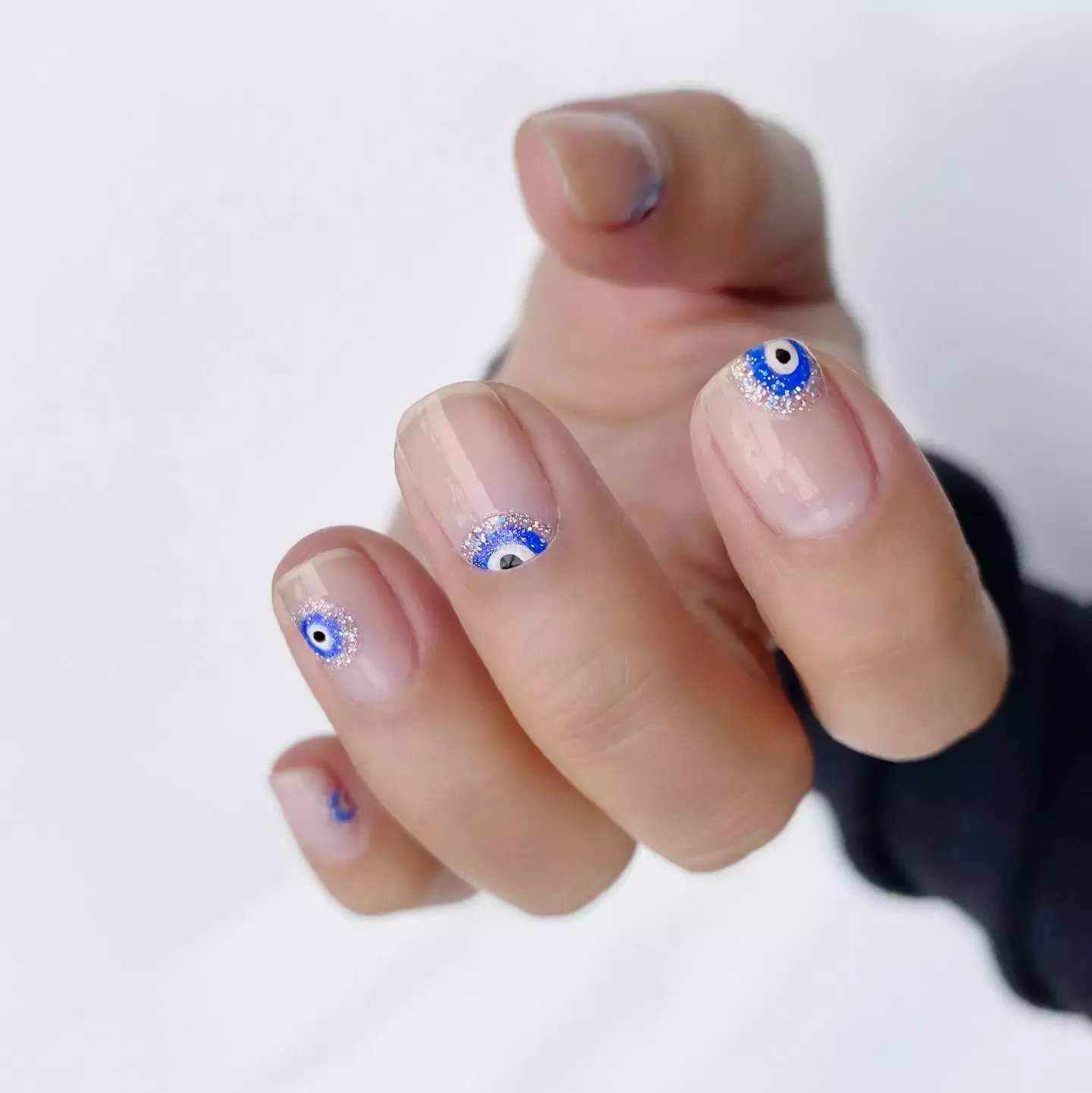 This Evil Eye Aquarius Nail Art