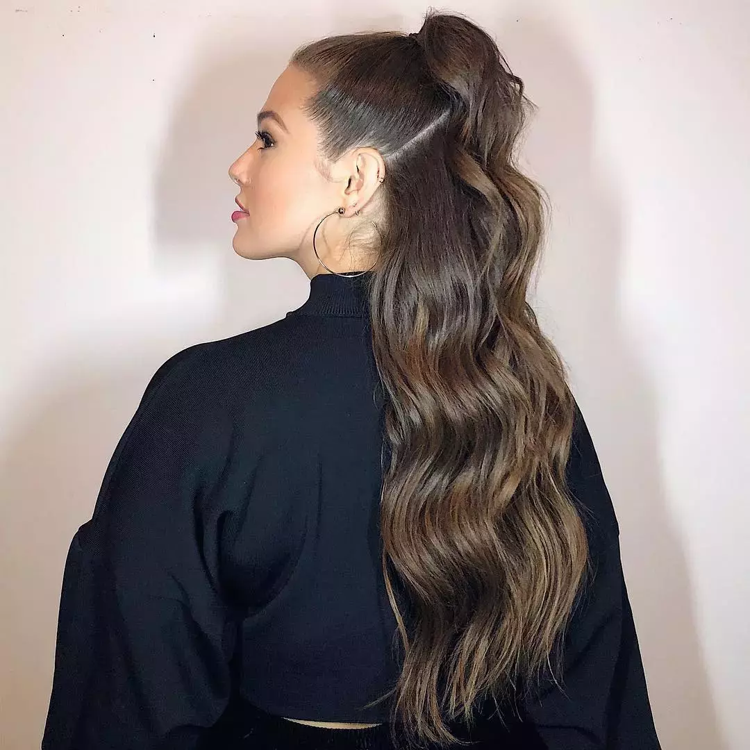 This Half Up Ponytail For Straight Hair