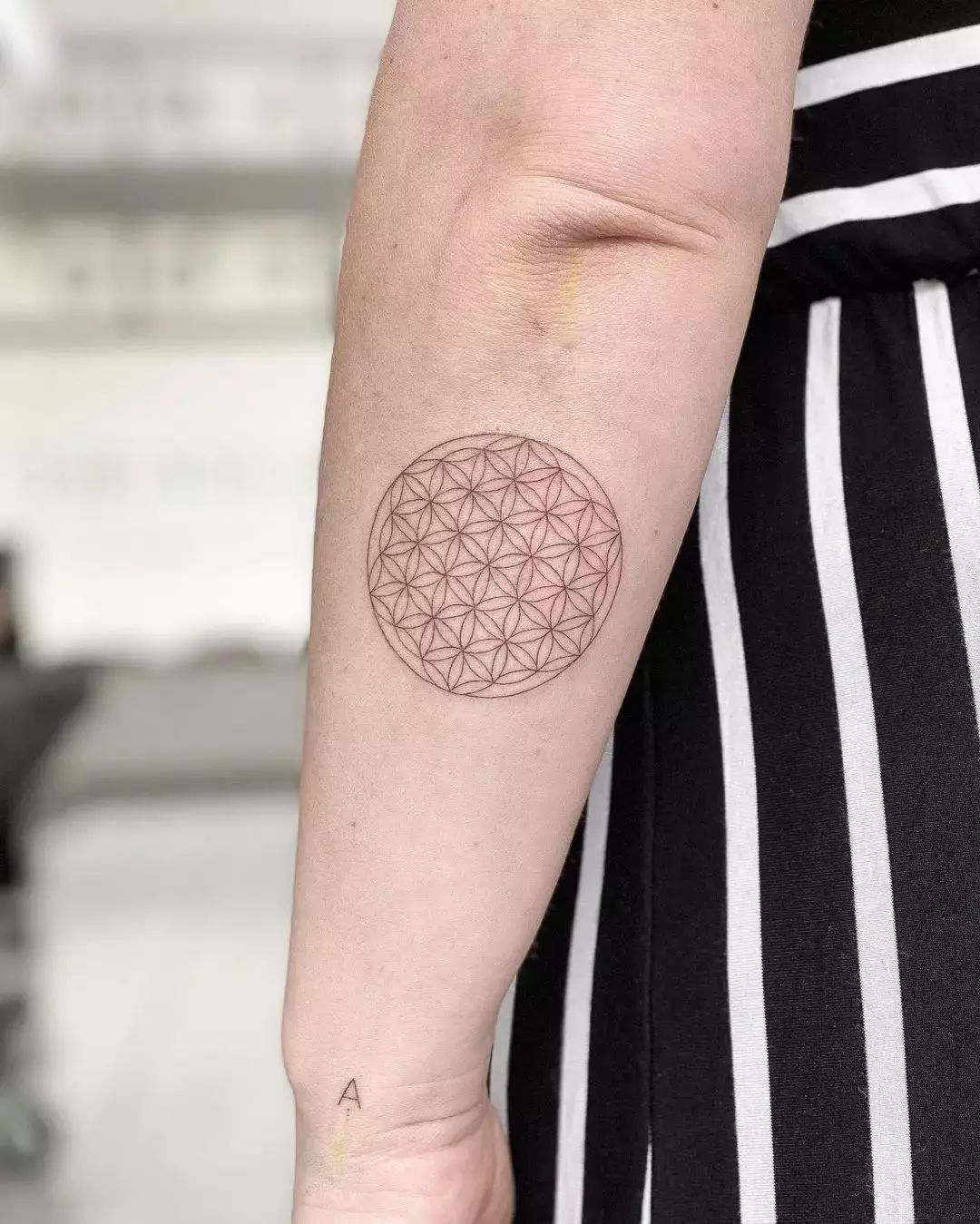 This Sacred Geometry Sagittarius Tattoo