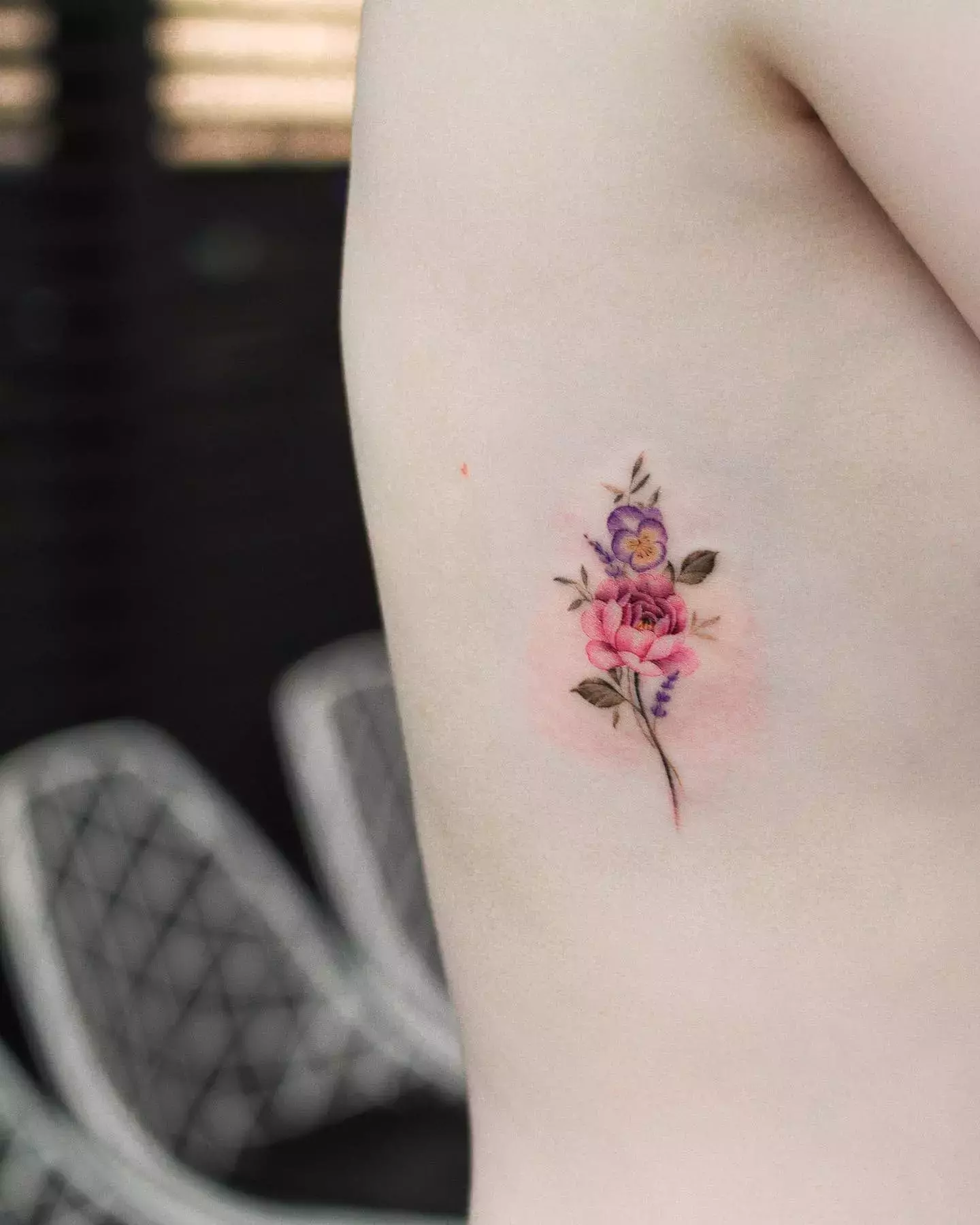 Tiny Watercolor Tattoo