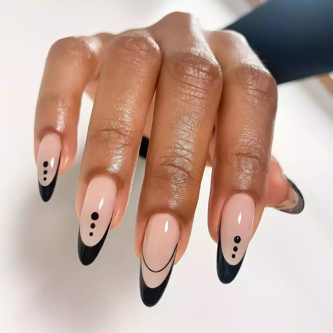 Tuxedo Nails