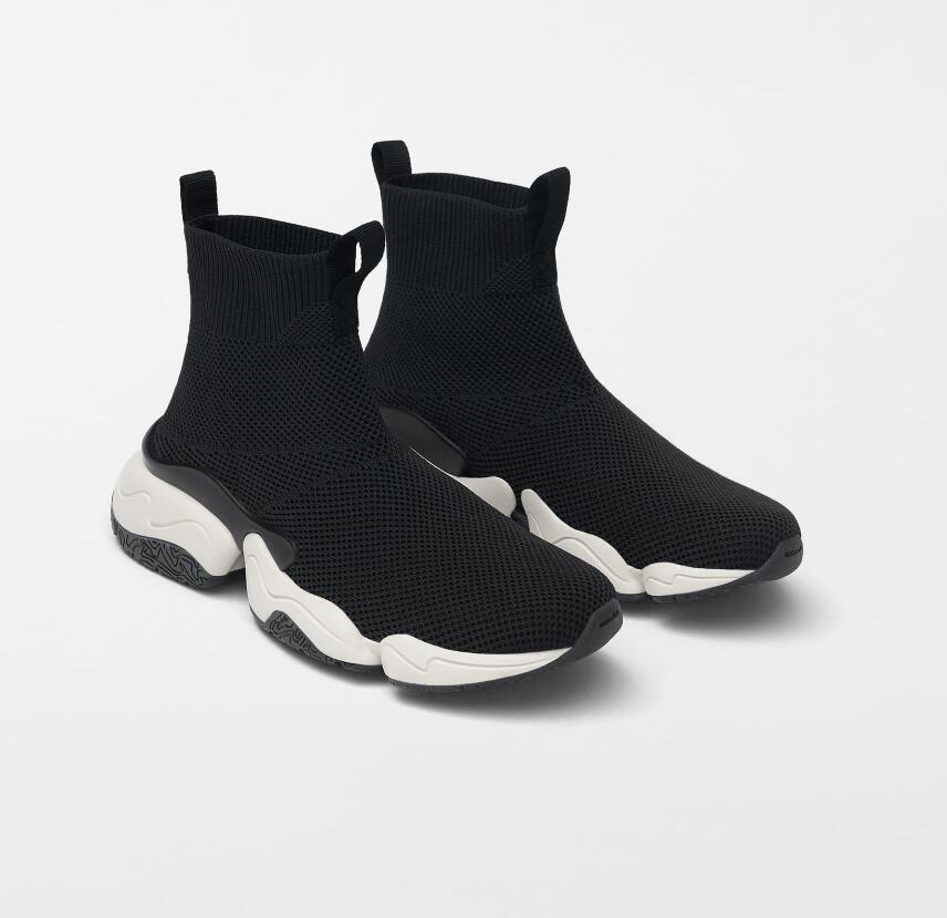 Zara Sock-Style High Top Sneakers 