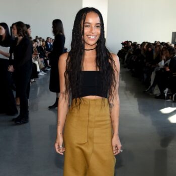 Zoe Kravitz Calvin Klein Show New York Fashion Week